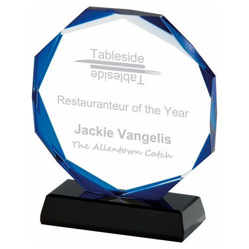 Blue Halo Crystal Award | Presentation Case | 140mm