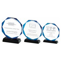 Blue Halo Crystal Award | Presentation Case | 140mm