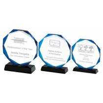 Blue Halo Crystal Award | Presentation Case | 200mm