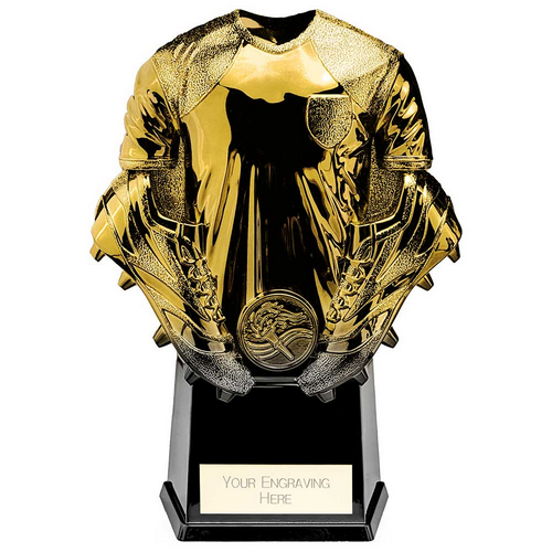 Invincible Heavyweight Football Trophy | Gold & Carbon | 190mm | G24