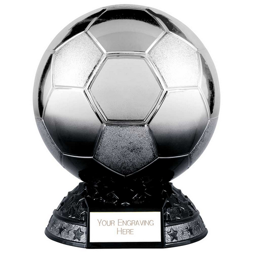 Elite Football Trophy | Heavyweight | Platinum to Black | 200mm | G25