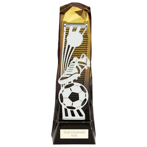 Shard Football Trophy | Fusion Gold & Carbon Black | 230mm | G7