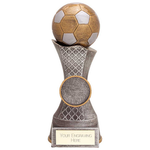 Quest Football Trophy | Antique Gold & Silver | 155mm | G6