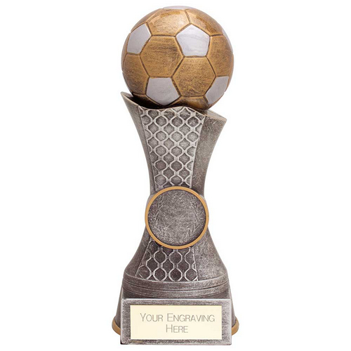 Quest Football Trophy | Antique Gold & Silver | 180mm |