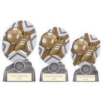 The Stars Football Plaque Trophy | Silver & Gold | 150mm | G9