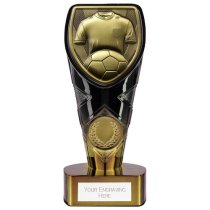 Fusion Cobra Football Shirt Trophy | Black & Gold | 150mm | G7