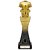 Fusion Viper Tower Football Shirt Trophy | Black & Gold | 320mm | G25 - PM24061D