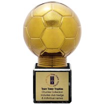 Fusion Viper Legend Football Trophy | Black & Gold | 145mm | S7