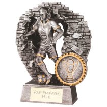 Blast Out Womens Football Resin Trophy | 110mm | G7