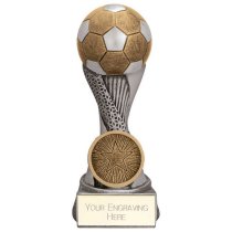 Revolution Football Trophy | Antique Silver & Gold | 125mm | G6