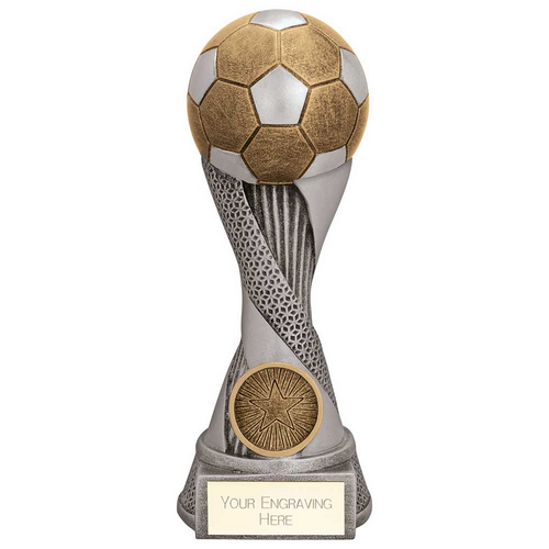 Revolution Football Trophy | Antique Silver & Gold | 175mm | G7