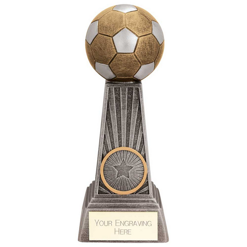 Energy Football Trophy | Antique Silver & Gold | 150mm | G6