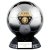 Elite Heavyweight Player Of Match Football Trophy | Platinum to Black | 185mm | G24 - PV23113C