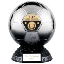 Elite Heavyweight Top Goal Scorer Football Trophy | Platinum to Black | 200mm | G25