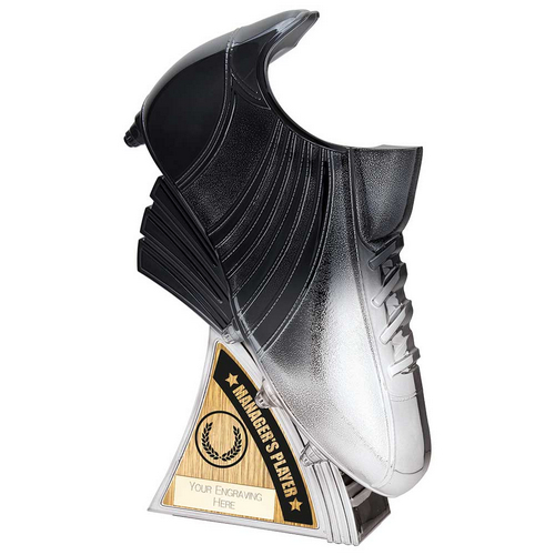 Power Boot Heavyweight Managers Player Trophy | Black to Platinum | 230mm | G7