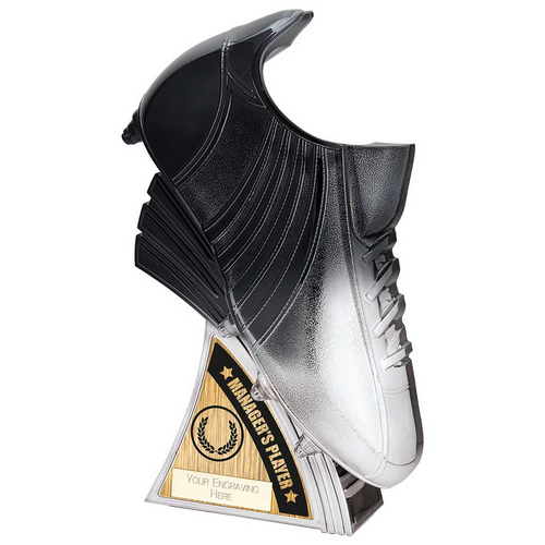 Power Boot Heavyweight Managers Player Trophy | Black to Platinum | 250mm | G25
