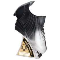 Power Boot Heavyweight Player of Match Trophy | Black to Platinum | 230mm | G7