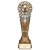 Ikon Tower Player of the Month Football Trophy | Antique Silver & Gold | 225mm | G24 - PA24163E