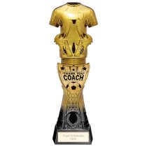 Fusion Viper Shirt Thank You Coach Football Trophy | Black & Gold | 255mm | G7