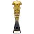 Fusion Viper Shirt Top Goal Scorer Football Trophy | Black & Gold  | 295mm | G24 - PV22316C