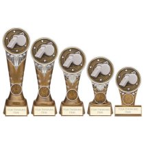 Ikon Tower Referee Trophy | Antique Silver & Gold | 175mm | G24