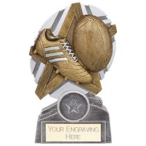 The Stars Rugby Plaque Trophy | Silver & Gold | 130mm | G9
