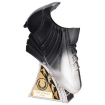 Power Boot Rugby Trophy | Platinum & Black | 230mm |