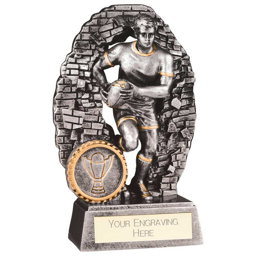 Blast Out Male Rugby Resin Trophy | 110mm | G7