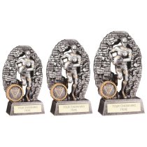 Blast Out Female Rugby Resin Trophy | 110mm | G7