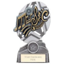 The Stars Music Plaque Trophy | Silver & Gold | 170mm | G25