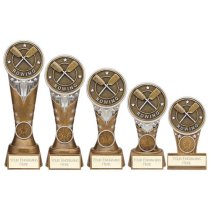 Ikon Tower Rowing Trophy | Antique Silver & Gold | 125mm | G9