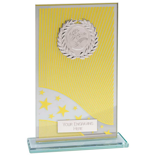 Sunstrike Glass Trophy |Gold | 205mm |