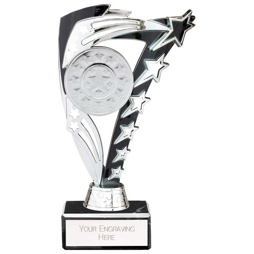 Frenzy Silver & Black Trophy | 185mm | E1408A