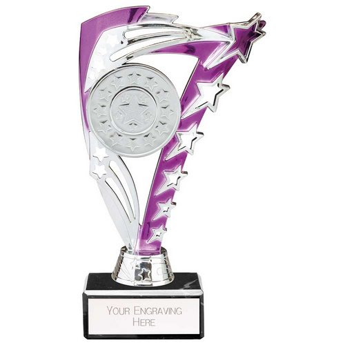 Frenzy Silver & Purple Trophy | 185mm | E1408A