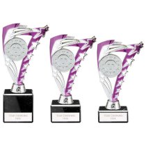 Frenzy Silver & Purple Trophy | 185mm | E1408A