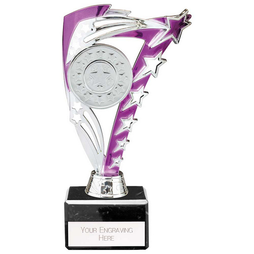 Frenzy Silver & Purple Trophy | 195mm | S7