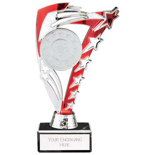 Frenzy Silver & Red Trophy | 185mm | E1408A