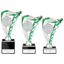 Frenzy Silver & Green Trophy | 185mm | E1408A