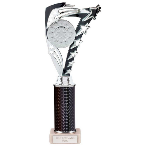 Frenzy Silver & Black Tube Trophy | 290mm | G9