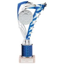 Frenzy Silver & Blue Tube Trophy | 240mm | G9