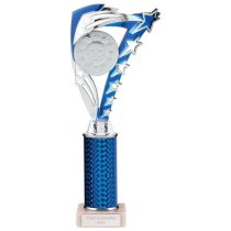 Frenzy Silver & Blue Tube Trophy | 290mm | G9