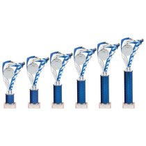 Frenzy Silver & Blue Tube Trophy | 315mm | G9