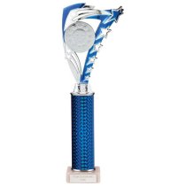 Frenzy Silver & Blue Tube Trophy | 340mm | G9