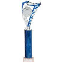 Frenzy Silver & Blue Tube Trophy | 365mm | G9