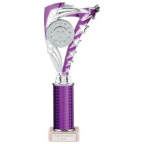 Frenzy Silver & Purple Tube Trophy | 290mm | G9