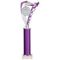 Frenzy Silver & Purple Tube Trophy | 365mm | G9