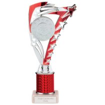 Frenzy Silver & Red Tube Trophy | 240mm | G9