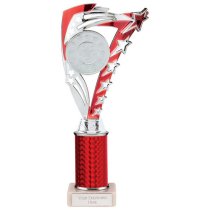 Frenzy Silver & Red Tube Trophy | 265mm | G9