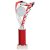 Frenzy Silver & Red Tube Trophy | 290mm | G9 - TR24520C