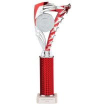 Frenzy Silver & Red Tube Trophy | 315mm | G9